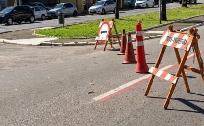 Avenida Rebouças tem interdição parcial para implantação e sinalização de lombada em Sumaré